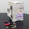 Коплю на мечту (Девочка) копилка-сейф для денег, 20х17 см, подарочный набор - фото 5