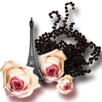 Французский поцелуй кофе в зернах