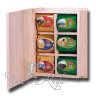 Ти Тэнг Чайная книга набор зеленого и черного чая в деревянной шкатулке 6 по 25 г (открыта)