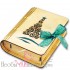 Книжка Елка подарочный набор с чаем в деревянной шкатулке (шкатулка вид сбоку)
