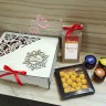 Зимнее волшебство #5 подарочный набор с чаем и медом в деревянной шкатулке