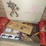 Вернись лесной олень #3 большой подарочный набор с чаем/кофе и сладостями в деревянной шкатулке 30*20*6 см - фото 1