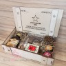 Стратегический запас подарочный набор с чаем и вкусностями в деревянном ящике-пенале 26*17*6,5 см - фото 2