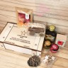 Стратегический запас подарочный набор с чаем и вкусностями в деревянном ящике-пенале 26*17*6,5 см - фото 3