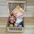 Любаша #2 подарочный набор с чаем и сладостями в резной деревянной шкатулке - фото 1