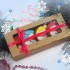 Снеговики набор имбирных пряников-елочных игрушек в крафт-коробке